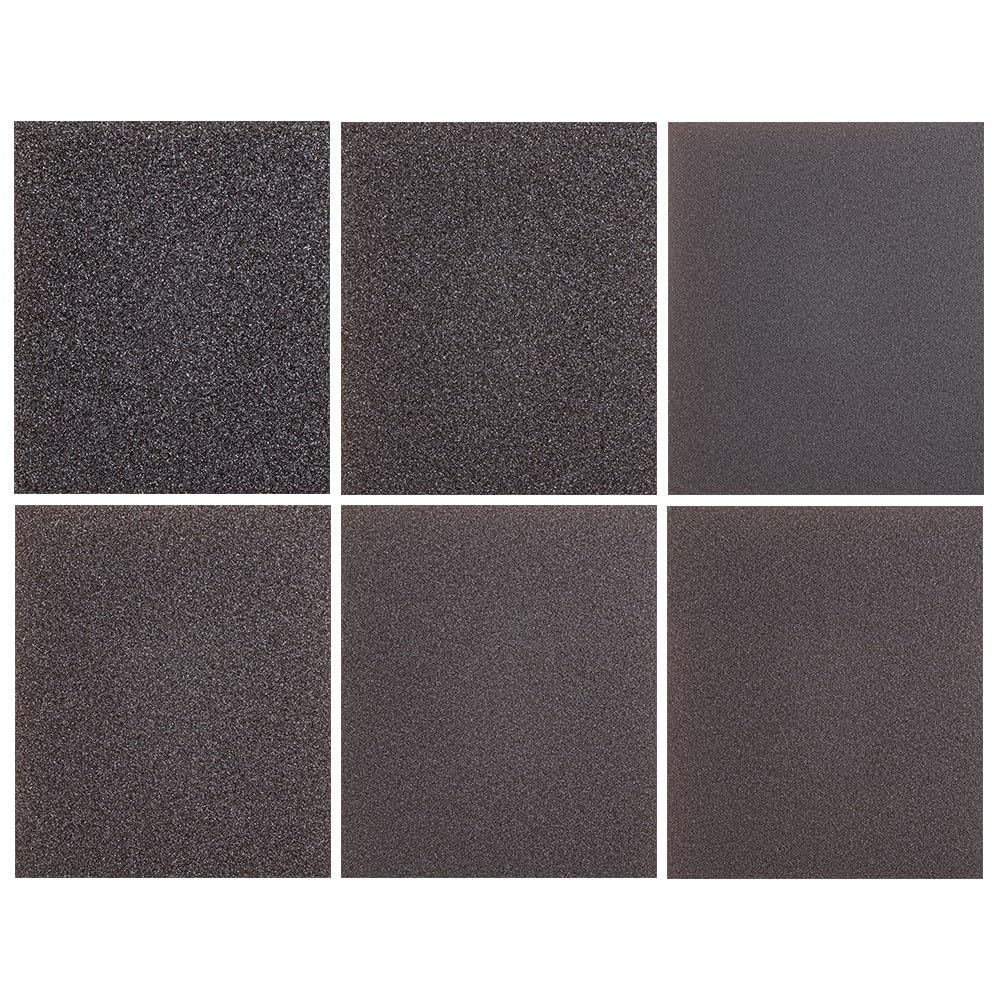 Ideen mit Herz Spugne abrasive, confezione da 6 pezzi, 10 cm x 12 cm x 1,3 cm, varie grane, morbidi cuscinetti abrasivi, flessibili