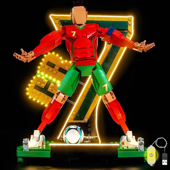 LocoLee ライトキット Lego43016 クリスティアーノ・ロナウドに対応 – サッカーレジェンド- 実際のモデルのみのライトではなく、LED照明アクセサリーレゴエディションと互換性あり43016用ライト
