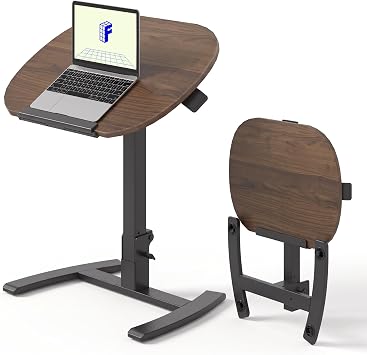 FLEXISPOT Mobile Gas Spring Lift Standing Desk 90 Tilting,Double Folding