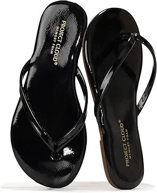 Project Cloud Kids Sandals For Girls Footwear with Memory Foam Insole Kids Flip Flops - Lightweight & Slip Resistant Girls Sandals Summer Beach Essentials (Little Foundations)