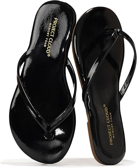 Project Cloud Kids Sandals For Girls Footwear with Memory Foam Insole Kids Flip Flops - Lightweight & Slip Resistant Girls Sandals Summer Beach Essentials (Little Foundations)