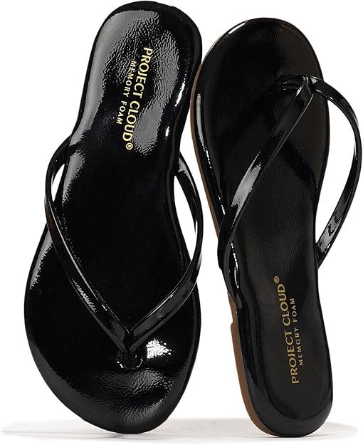 Project Cloud Kids Sandals For Girls Footwear with Memory Foam Insole Kids Flip Flops - Lightweight & Slip Resistant Girls Sandals Summer Beach Essentials (Little Foundations)
