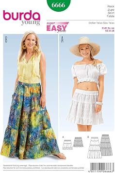Burda Sewing pattern 6666 super easy Misses Dress & Blouse