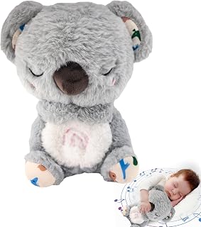 Soothing Breathing Stuffed Animal for Anxiety Adults and Kids, Portable Plush Baby Toy Anxiety Relief Koala, Breathing Animals Anxiety Bear, Birthday Students Gifts