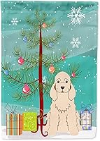 Vista 962 de Caroline's Treasures BB4243GF Bandera de jardín con texto en inglés «Merry Christmas» con texto en inglés «Merry Christmas», bandera decorativa