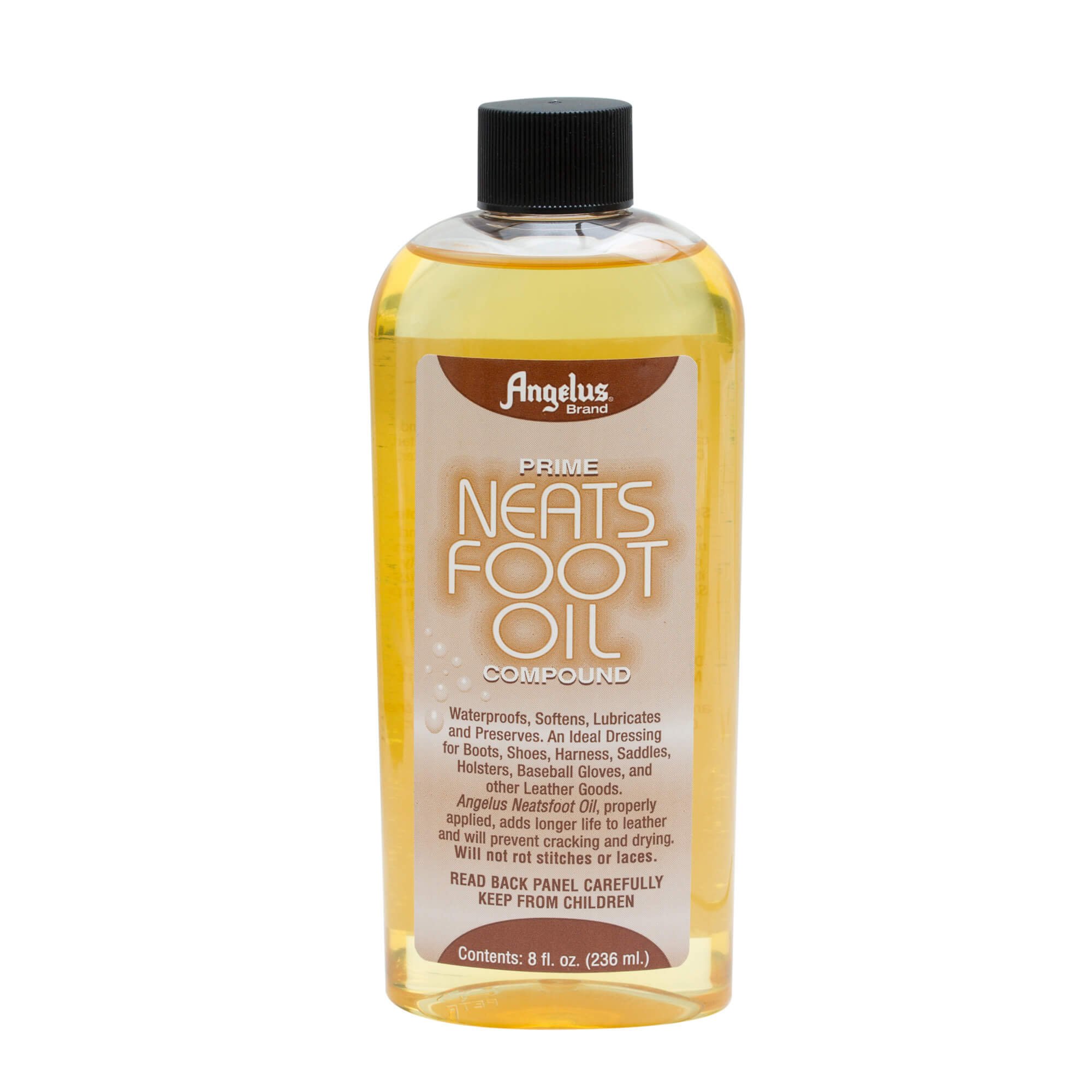 AngelusAngelus Brand Prime Neatsfoot Oil Compound Shoes Boots Leather Waterproof Softener Protector Conditioner 8 oz