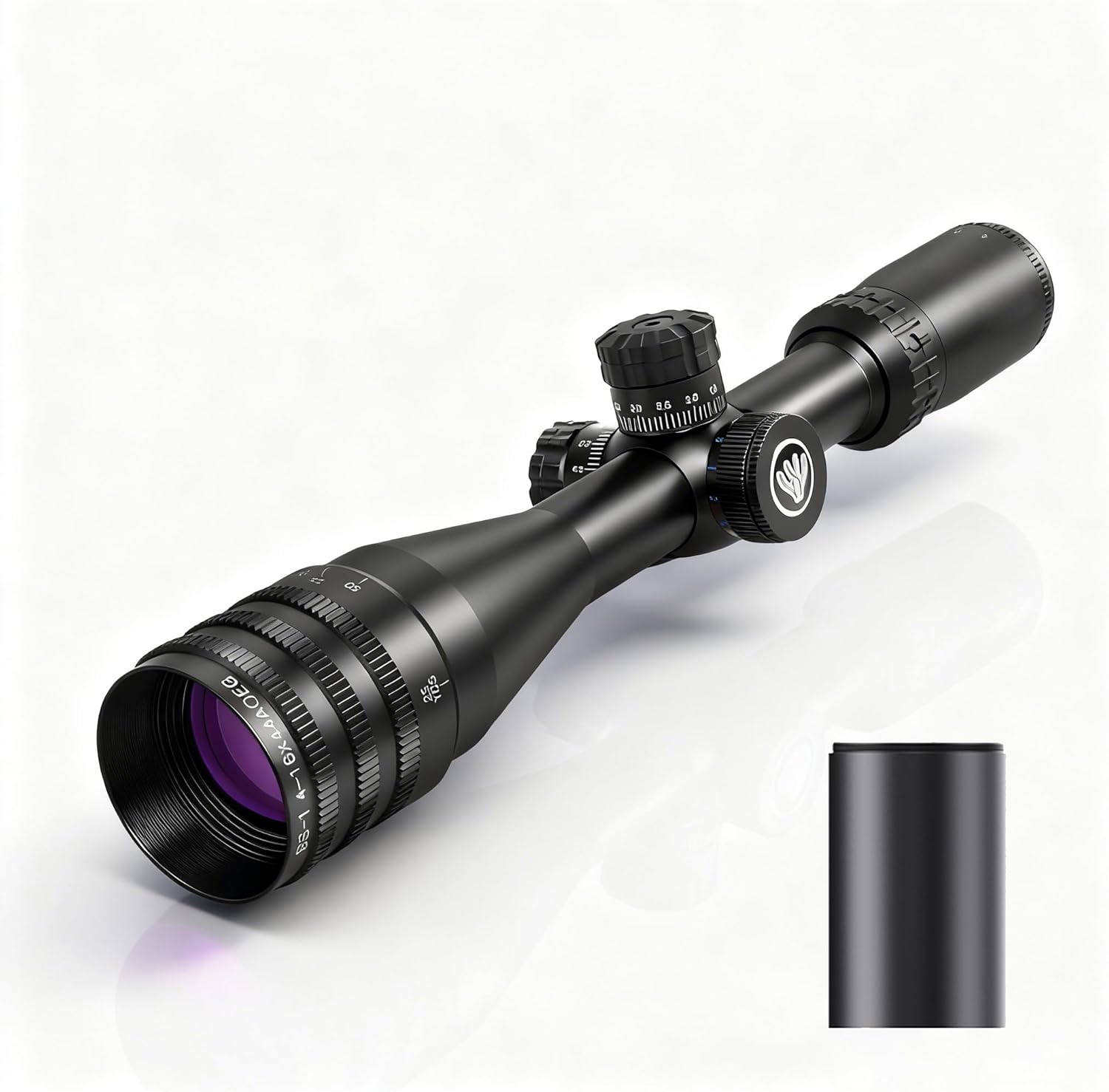 6-24x50 Rifle Scope SFP, RGB Illuminated Reticle, AO Adjustable Objective Parallax, Locking Turrets with 20mm & 11mm Mounts and Spirit Level for Long Range Hunting (6-24x50)