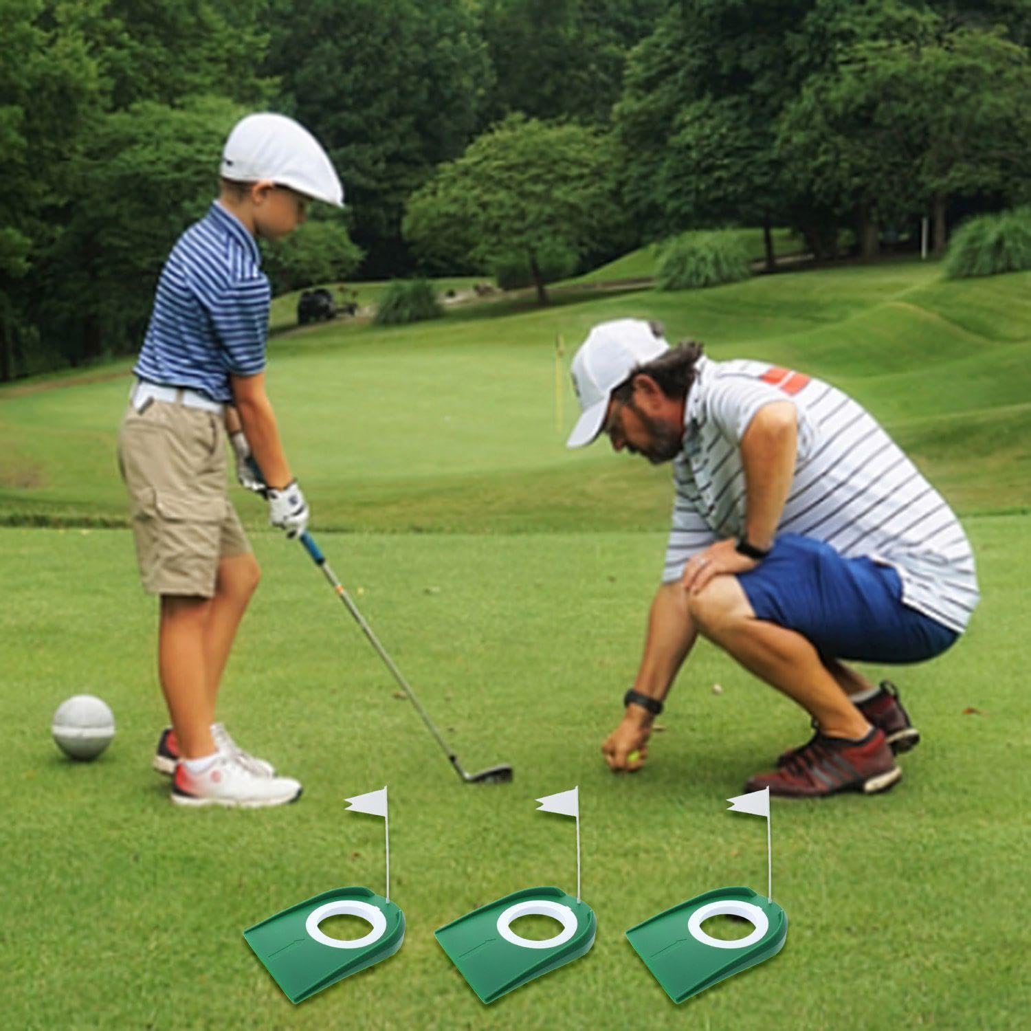 Putter De Golf De 3 Piezas, Mini Juego De Entrenamiento Para Sala