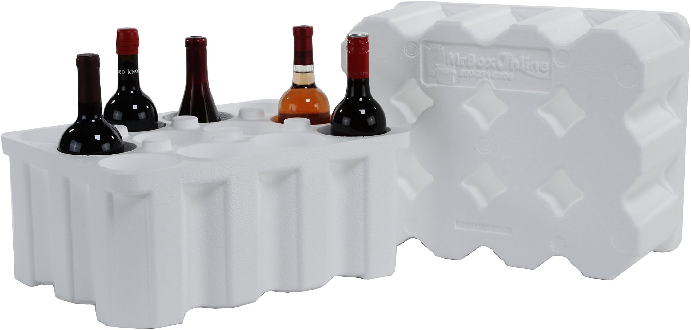 12 Bottle Styrofoam Wine Shipper with cardboard shipping