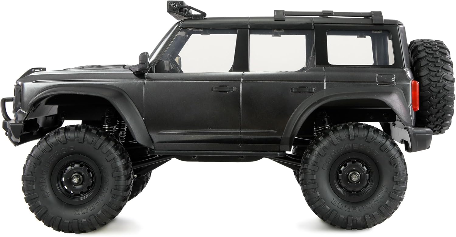 Amewi AMXRock Mini Caballo Scale Crawler 4WD 1:16 RTR Grey with Remote Control, Battery, Charging Cable