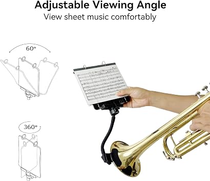 ST10 Bell Lyre with Flip Folder for Trumpet, Mellophone & Trombone