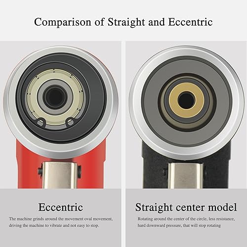 Miniatura 5 de Lijadora orbital aleatoria de 3 pulgadas - Lijadora neumática de palma para madera, compuestos, metal