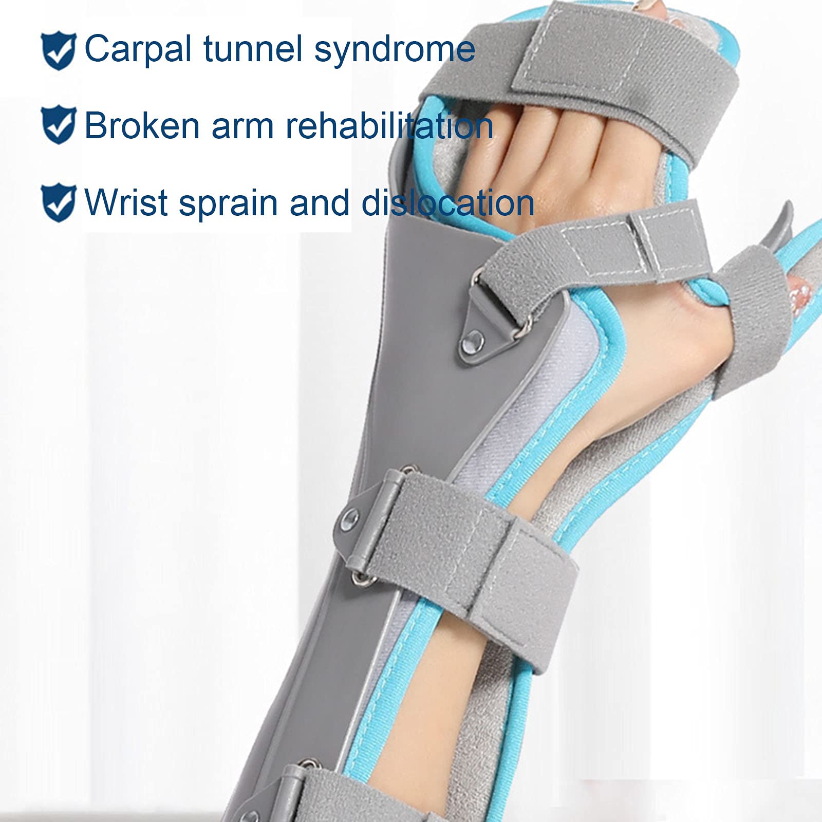 Wrist Palm Halterung, verstellbar, Finger, Splint Orthosis Resting Hand Splint Night Wrist Splint Splint Unterstützung Immobilizer für Wrist Sprain, Arthritis, Sehnenentzündung, Brot, Relief (recht)