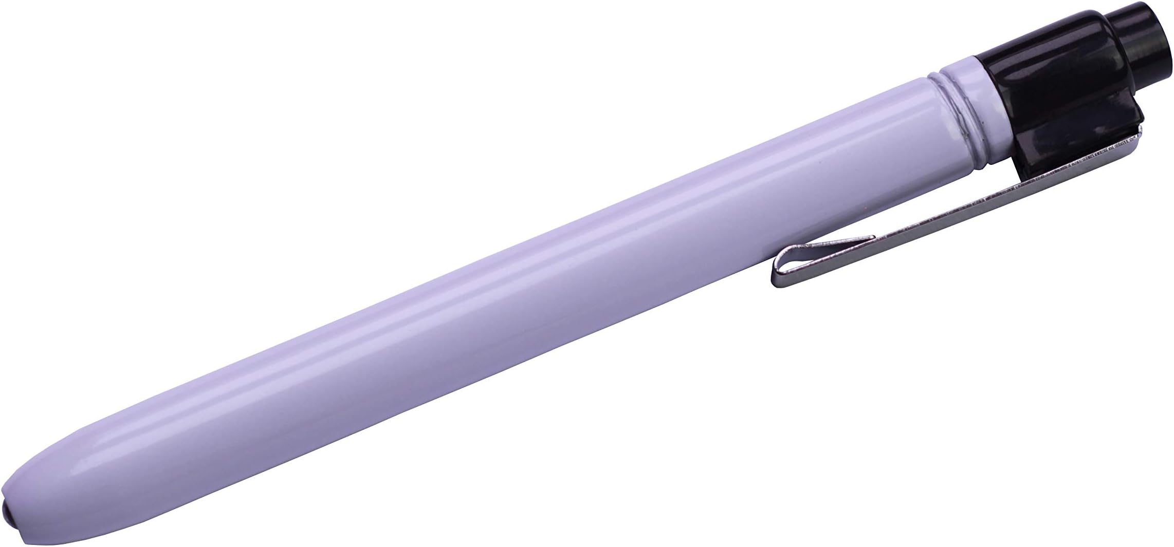 Diagnostic Pen Torch Light, Reusable LED Medical Penlight for Nurses, Vets, Doctors with Pocket Clip, 2*AAA Batteries Included (White)