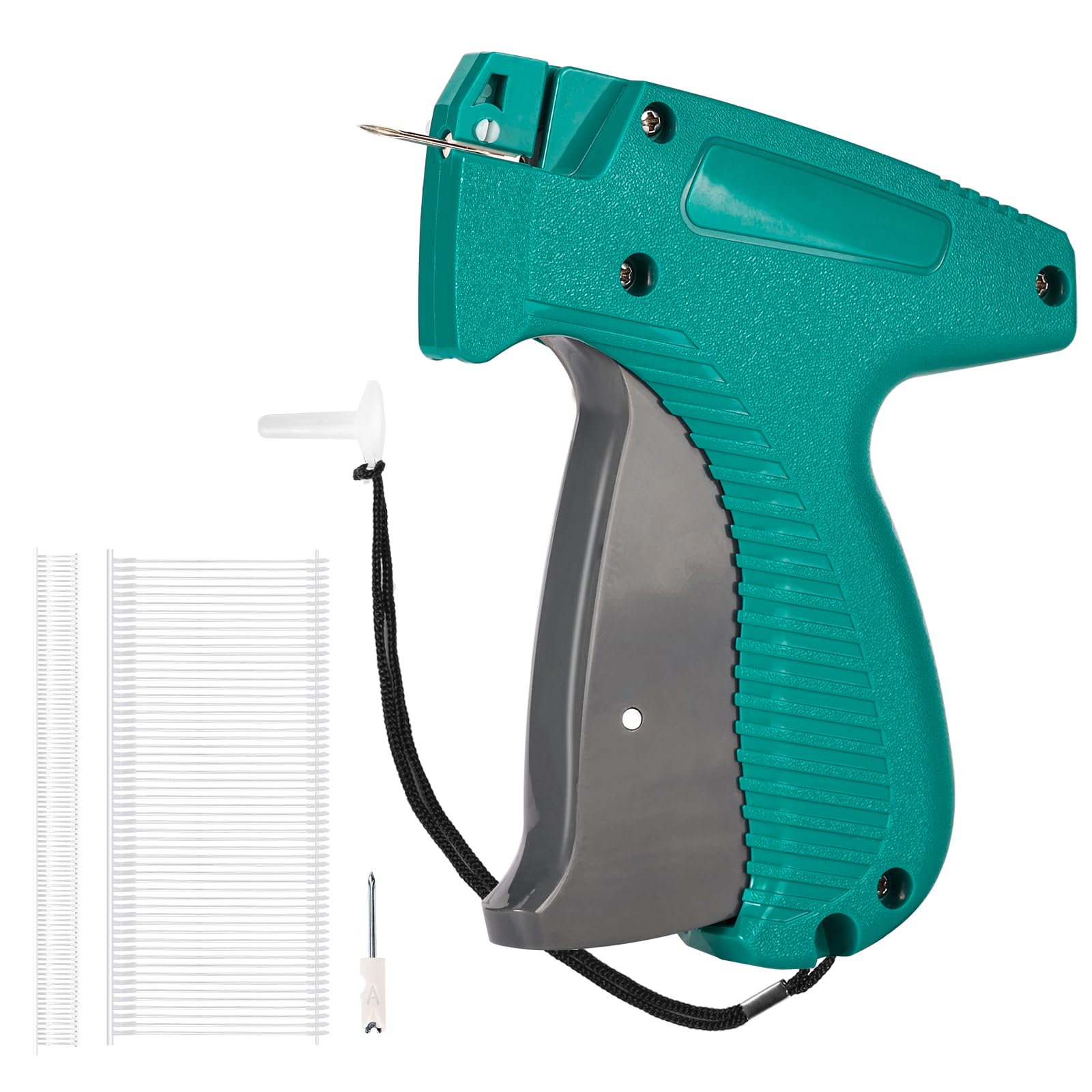 Price Tagging Gun for Clothing, 2-in-1 Stitch Gun & Retail Price Tag Attacher Gun for Clothes with 6 Needles & 1000pcs 0.2" & 1000pcs 2"Barbs