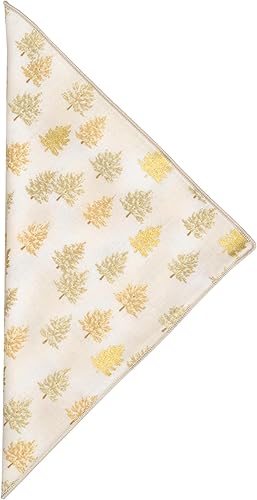 Miniatura 4 de Juego de 12 servilletas de tela de 18 x 18 pulgadas, elegantes servilletas de lino 100% algodón, decoración de mesa de Navidad y juego de mesa de