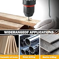 Vista 6 de Kit de taladro inalámbrico de 20 V MAX, conjunto de herramientas eléctricas con batería y cargador, 23 piezas de brocas, velocidad variable