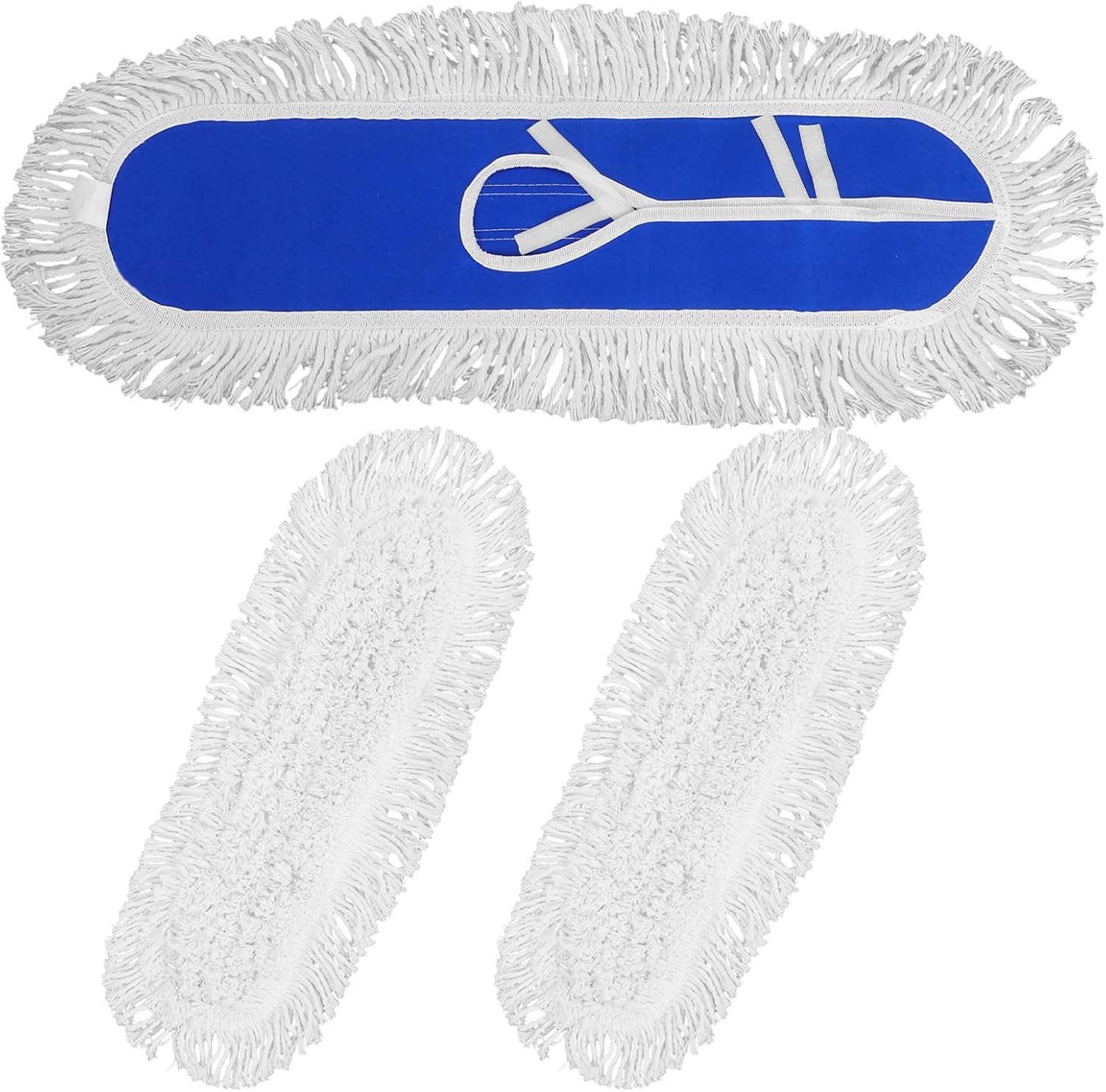3pcs Mop Pads Covers Replacement - Mop Refills Pads for Hardwood Floor Home & Commercial Cleaning - Spare Part for Dust, Dirt & Pet Hair 60cm/24”