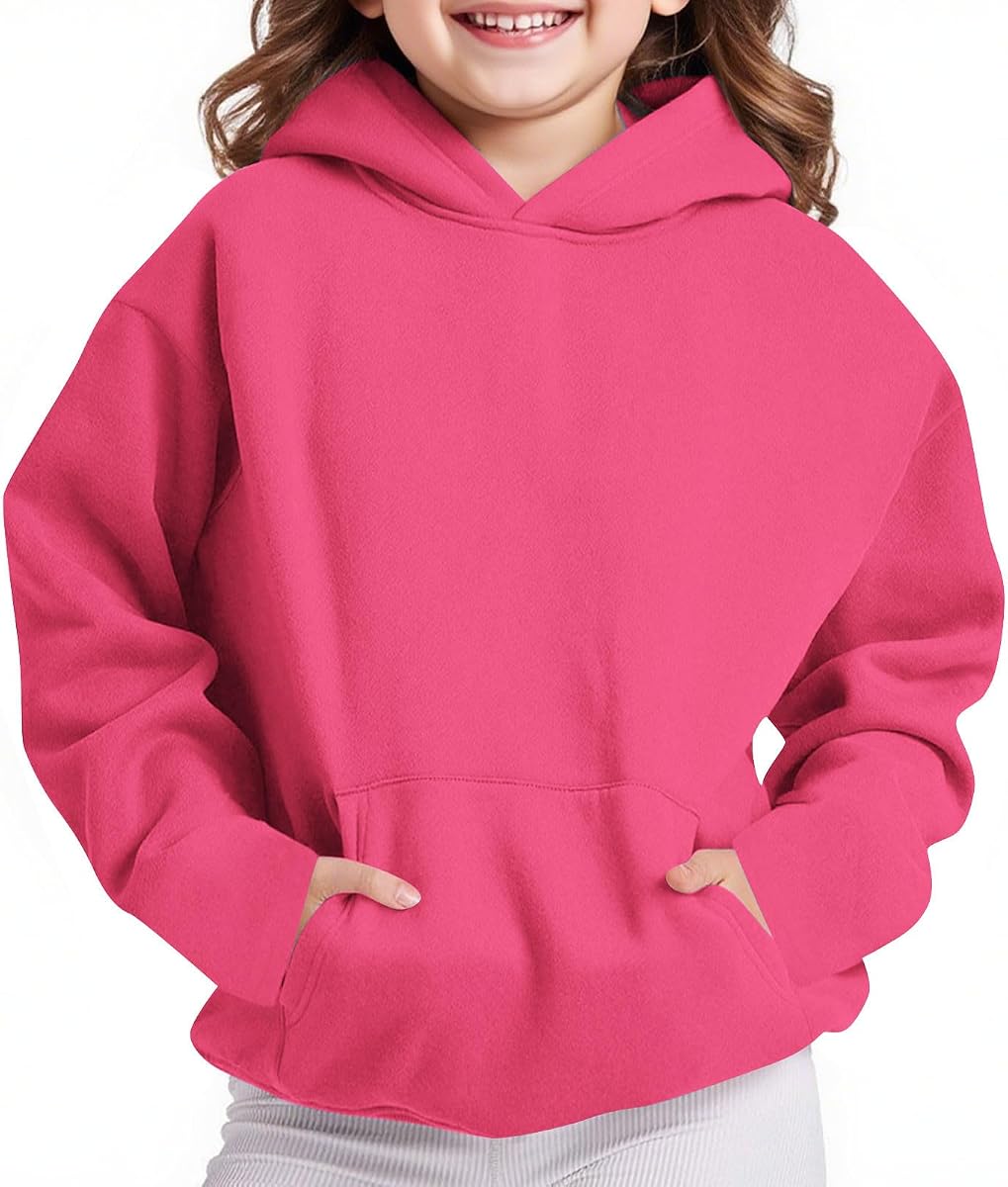 Girls Hoodie Trendy Cute Hooded Sweatshirt with Pocket Baggy Kids Pullover Winter 2025 Back to School Clothes Teens