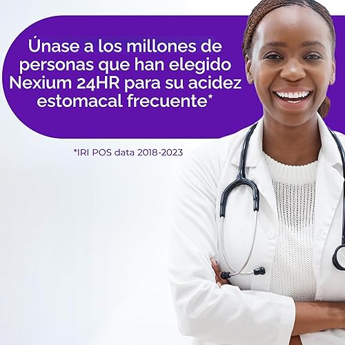 Miniatura 4 de Nexium 24HR Cápsulas Reductoras de Ácido para Alivio de Acidez Estomacal para Protección de Todo el Día y Toda la Noche contra la Acidez Estomacal