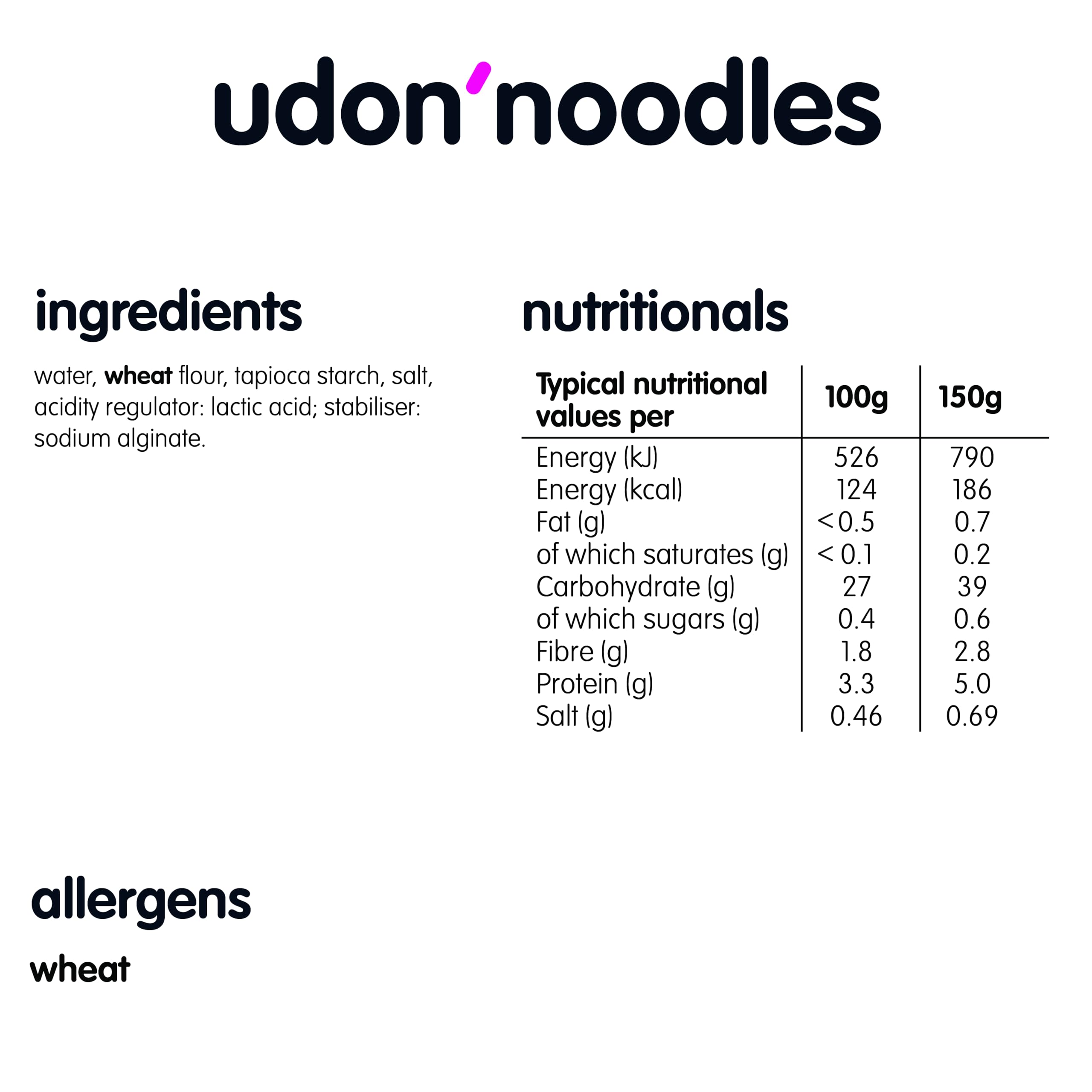 itsu Udon Nudeln 150g | Japanische Weizennudeln | Restaurantqualität | 15 Stück