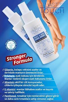 LAST TOUCH Foot And Nail Fungus Spray, Itching, Deodorizing and Moisturizing Care Spray 100 ML