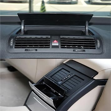 Car AC Dash Air Outlet Vent Compatible for Skoda Octavia 2 MK2 A5 VRS 2007 2008 2009 2010 2011 2012 2013 1Z0819701A 1Z0819702A(1Z0819702-1PC)
