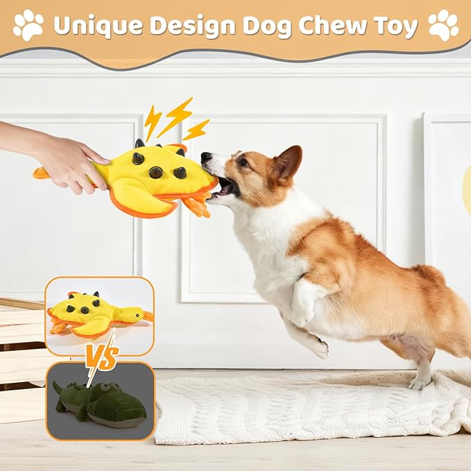 Juguete para Perros Squeaky Durable, Mordible y Sonoro Auvitaya miniatura 2