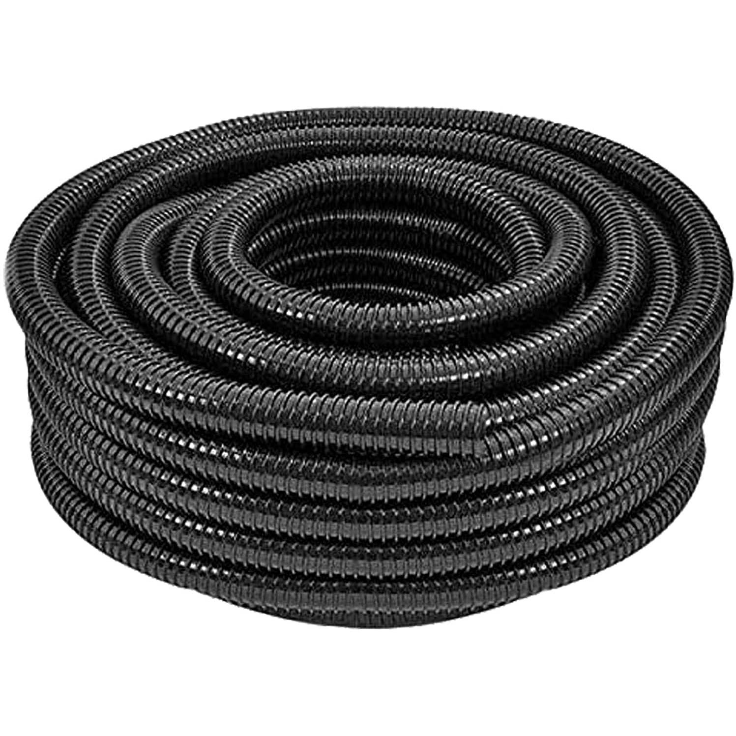 Spares2go Black,Grey Premium Quality 25Mm Flexible Fish Pond Hose Flexi Pump Pipe (5 Metres)