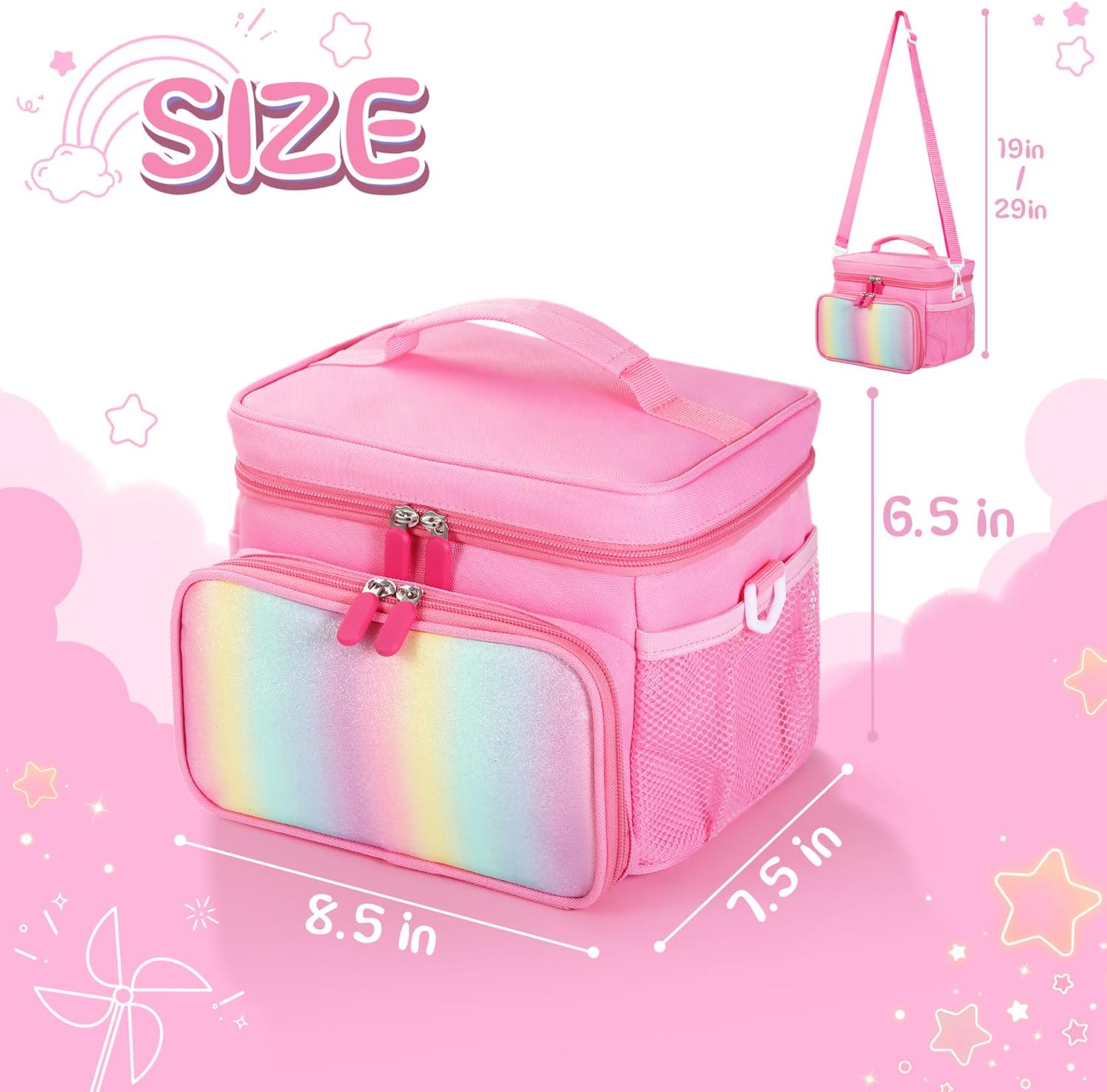 Travel Carrying Case Compatible with Yoto Player Bluetooth Speaker,30 Cards Storage Bag with Handle and Shoulder Strap,Portable Travel Storage box for Player & Headphone Accessories (Pink)