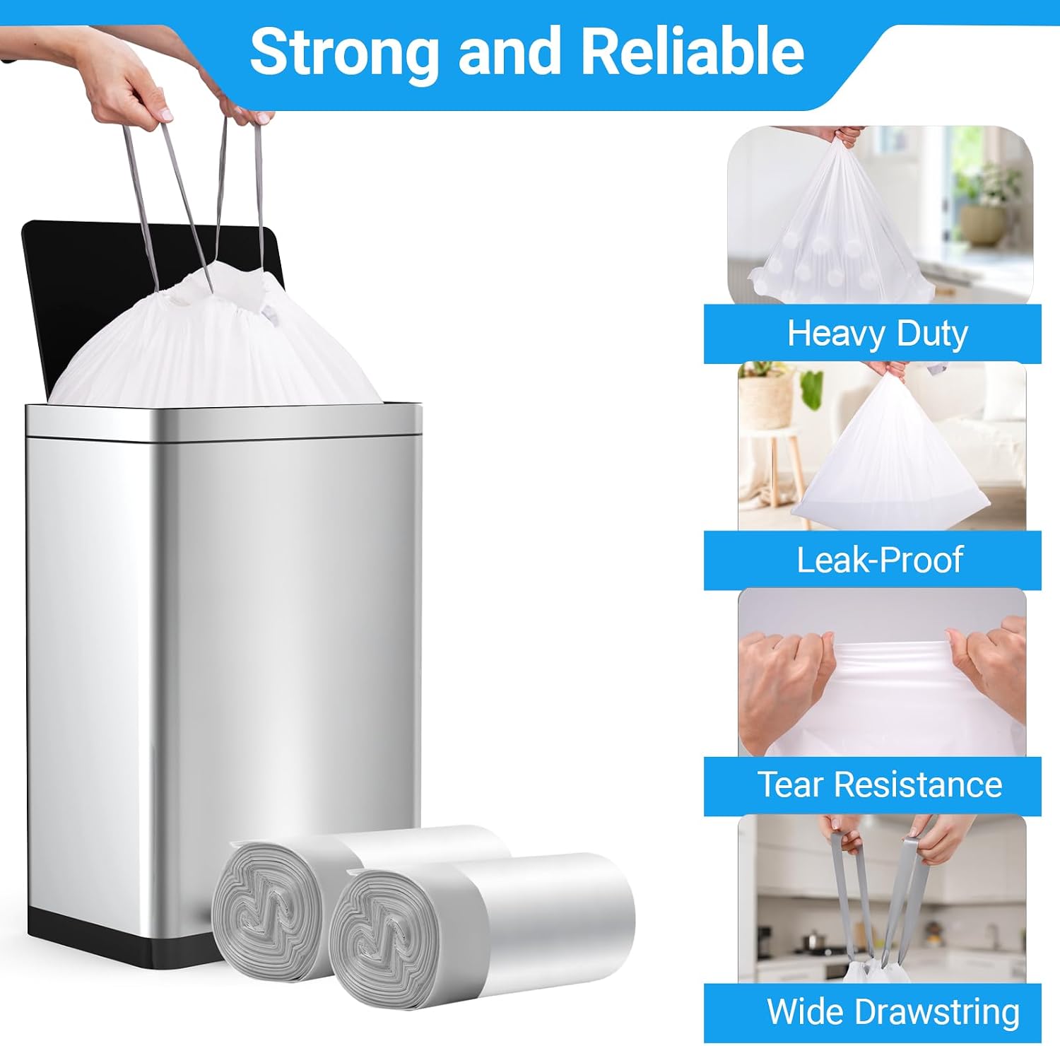 Code K 200 Count Trash Bags Compatible with simplehuman Code K image 3