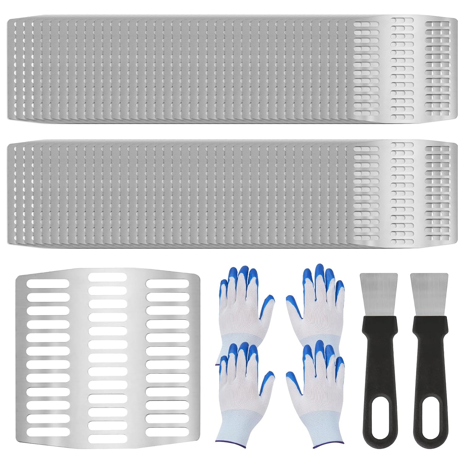 80 Pcs Brick Wall Weep Hole Covers Stainless Steel Brick Drain Hole Cover Wall Holes Filler for Fill Different Size Drain Holes (80 Pcs)