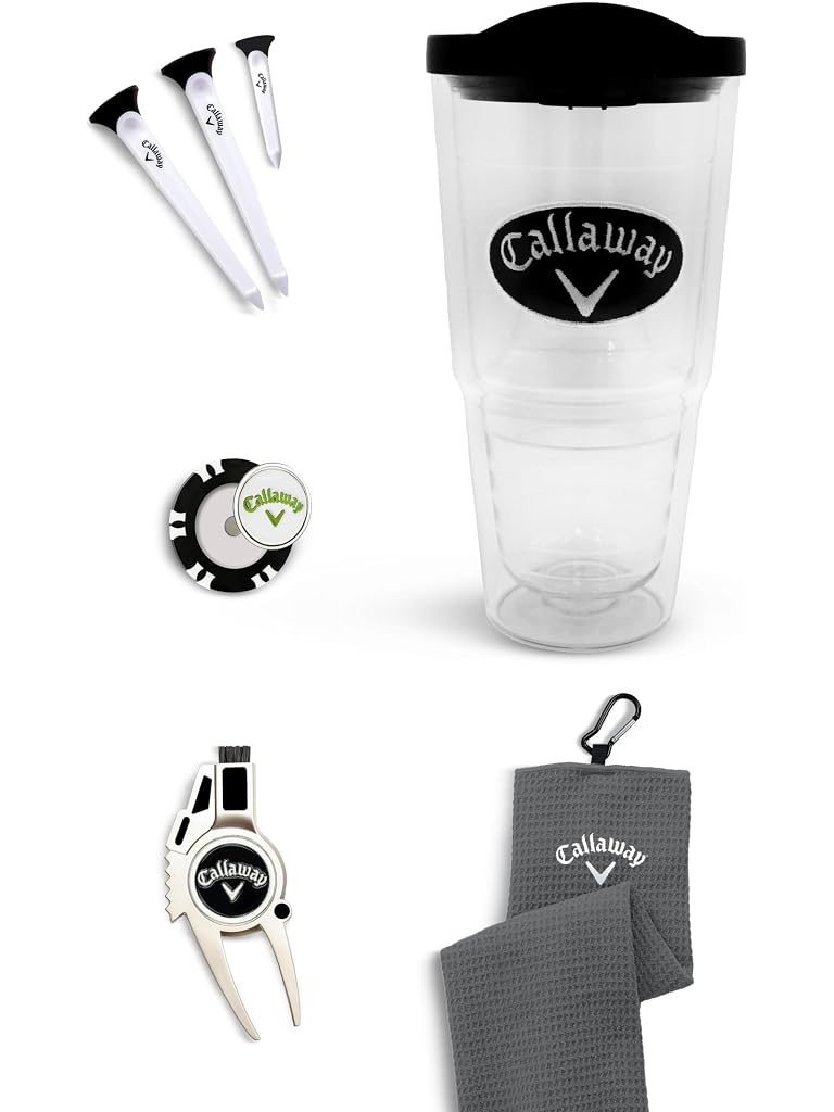 Clear Callaway Golf 24 oz Tumbler Gift Set