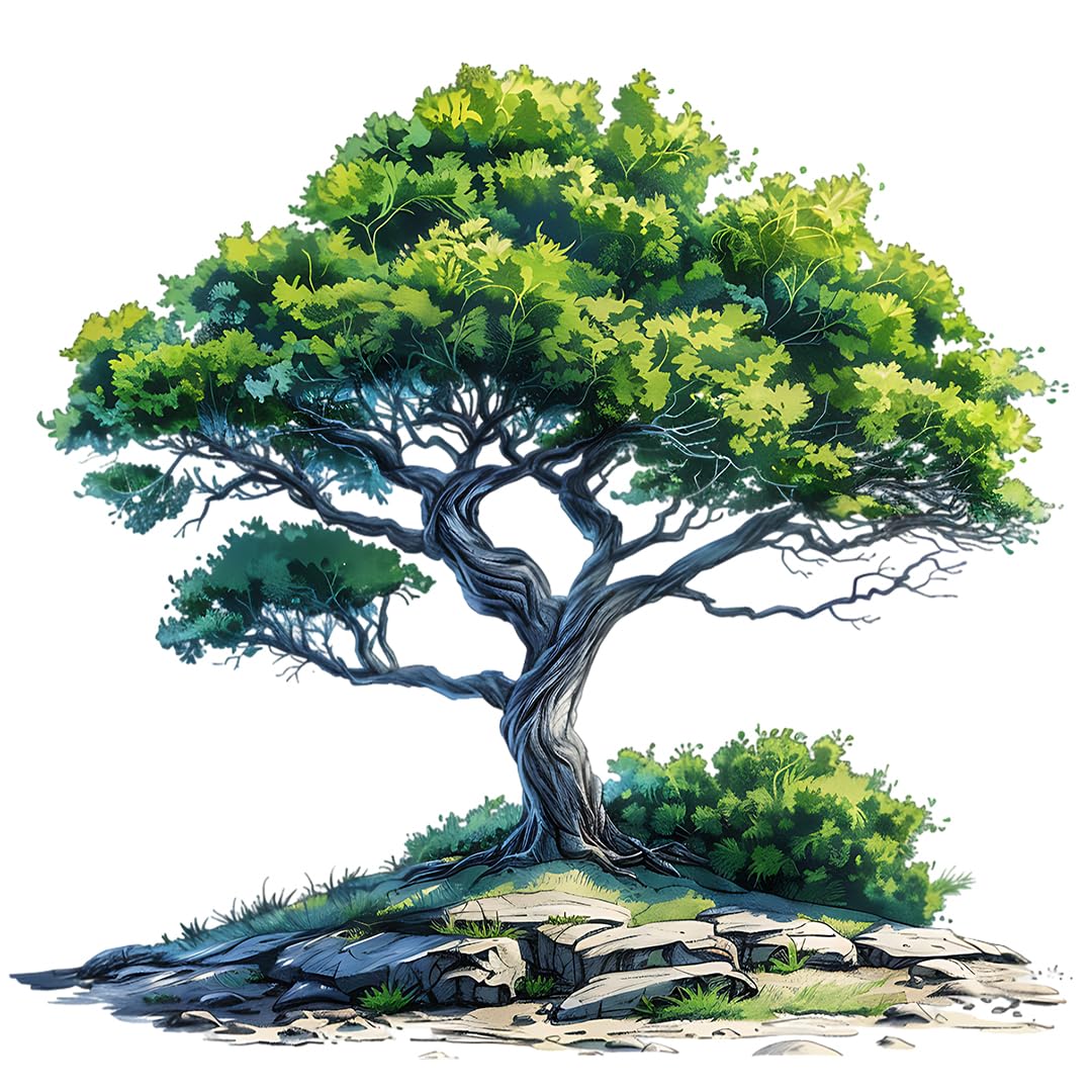 Trendy Self-Adhesive Tree Wall Sticker (45x45 cm) – Modern Peel & Stick Home Décor for Living Room, Bedroom & Hall – PVC Vinyl Wall Art – (Pack of 1), EDWS_1030-image-36