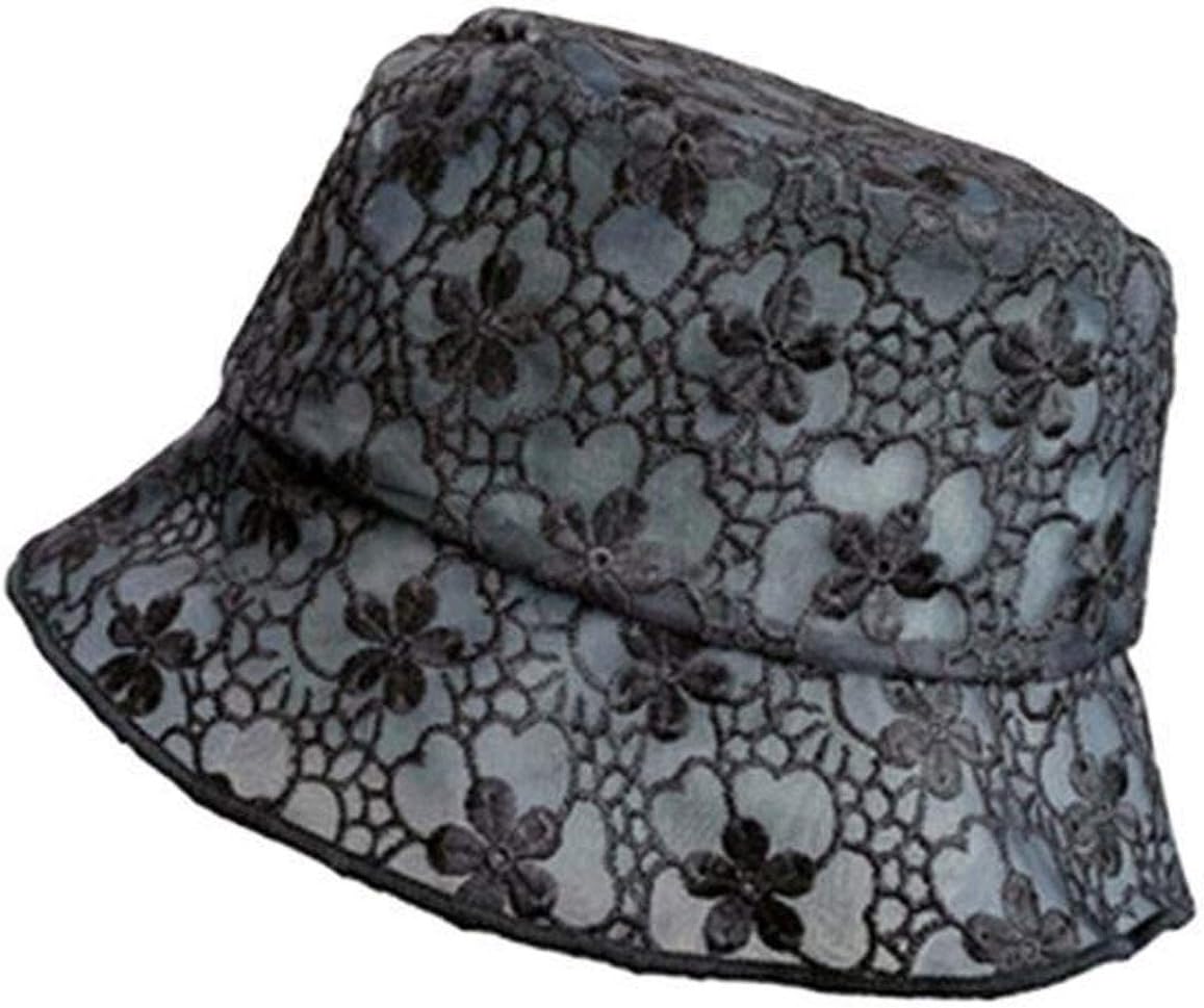 GTHTTT Women Bucket hat Lace Basin Cap Flowers Fisherman hat Hollow Sun Hat