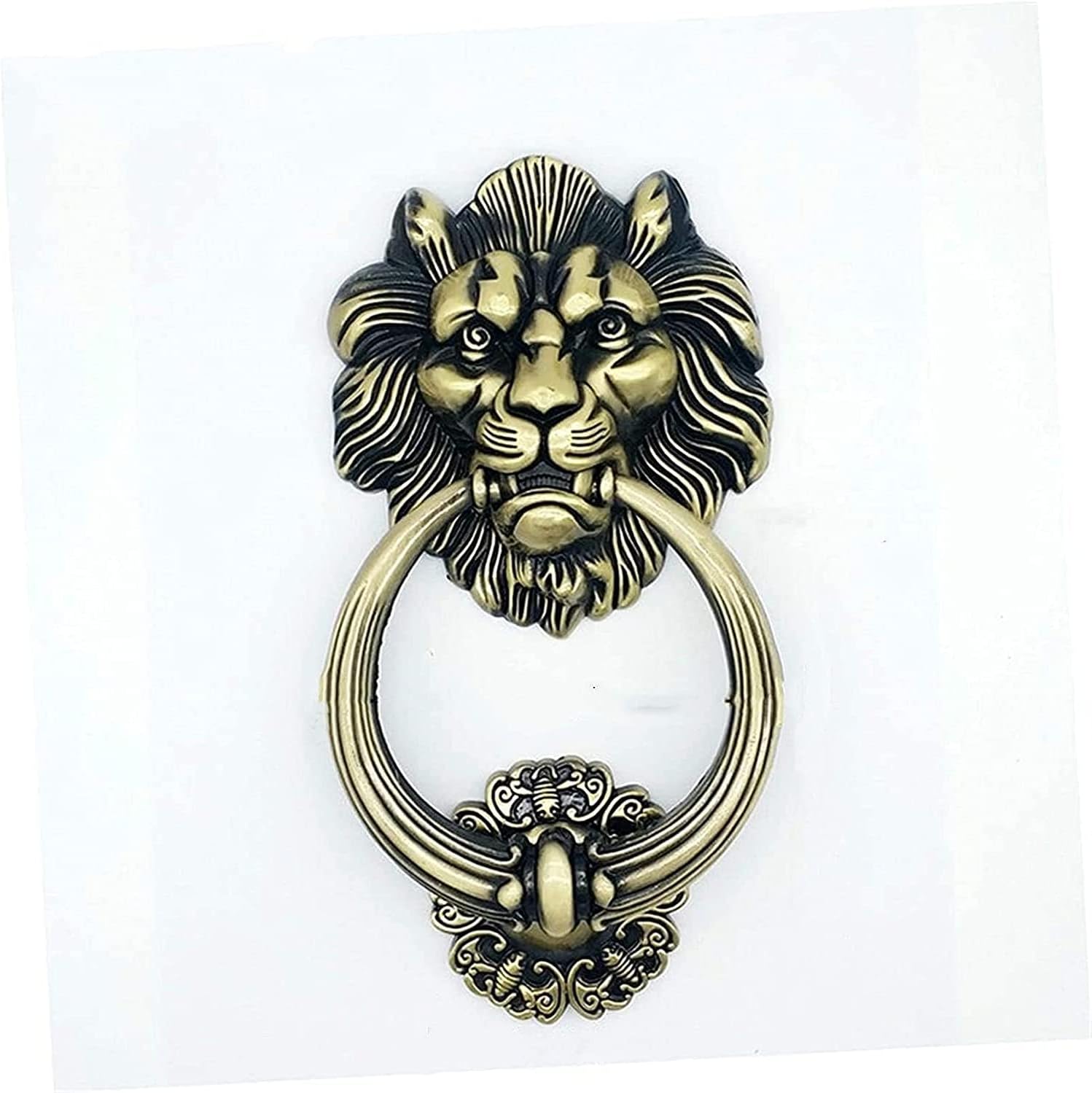 Door Knocker Hand Ring Iron Knocker Crafts Vintage Owl Door Knocking Antique Door Handle Garden Home Wall Decoration Door Knocker