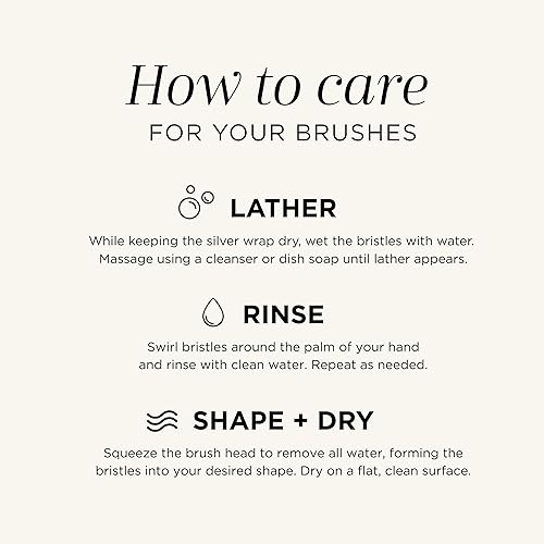 Miniatura 44 de HALEYS Cepillo para polvo VEGANO+SIN CRUELDADES, suave, sin rayas, mezcla perfecta, pulidor, difuminación, suaviza, control, precisión, herramientas