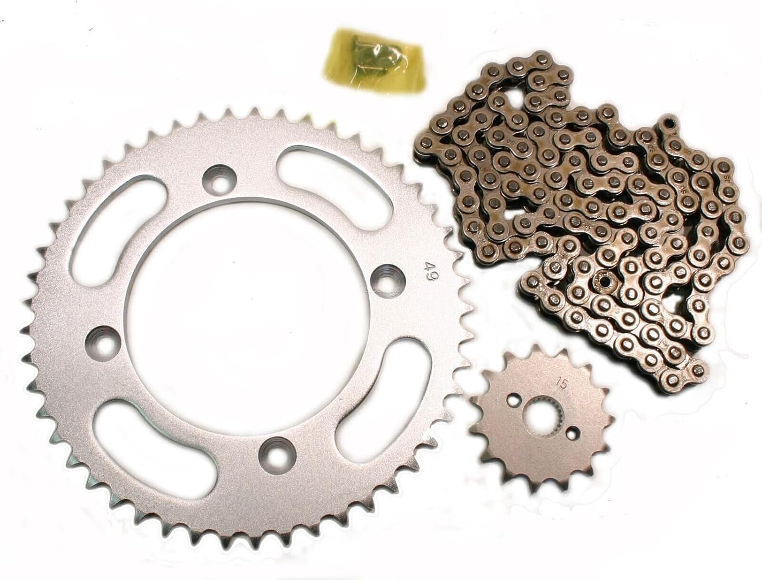 Motorcycle & Scooter Replacement Parts & Accessories For Honda CR85R, 2003-2004, Chain and 15/49 Sprocket Set - CR85, CR 85 Index-TRF965-27454