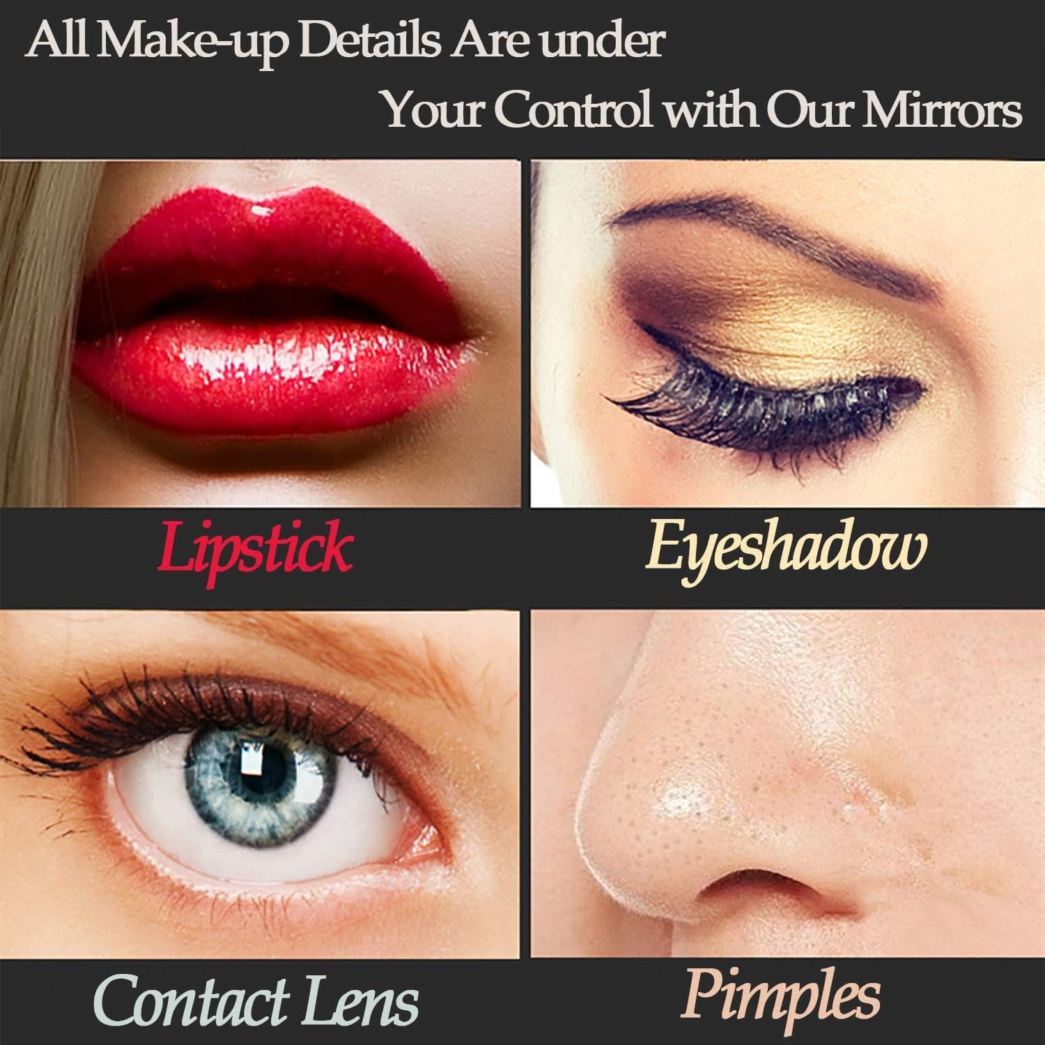 Best Deal Cheap 🛒 Zdorzi Vanity Mirror Makeup Mirror with Lights,Large Hollywood Lighted Vanity Mirror with 18 Dimmable LED Bulbs ,3 Color Modes,Touch Control for Dressing Room & Bedroom,Tabletop or Wall-Mounted (XL) Up To 50% OFF Zdorzi Vanity Mirror Makeup Mirror with Lights,Large Hollywood Lighted Vanity Mirror with 18 Dimmable LED Bulbs ,3 Color Modes,Touch Control for Dressing Room & Bedroom,Tabletop or Wall-Mounted (XL)