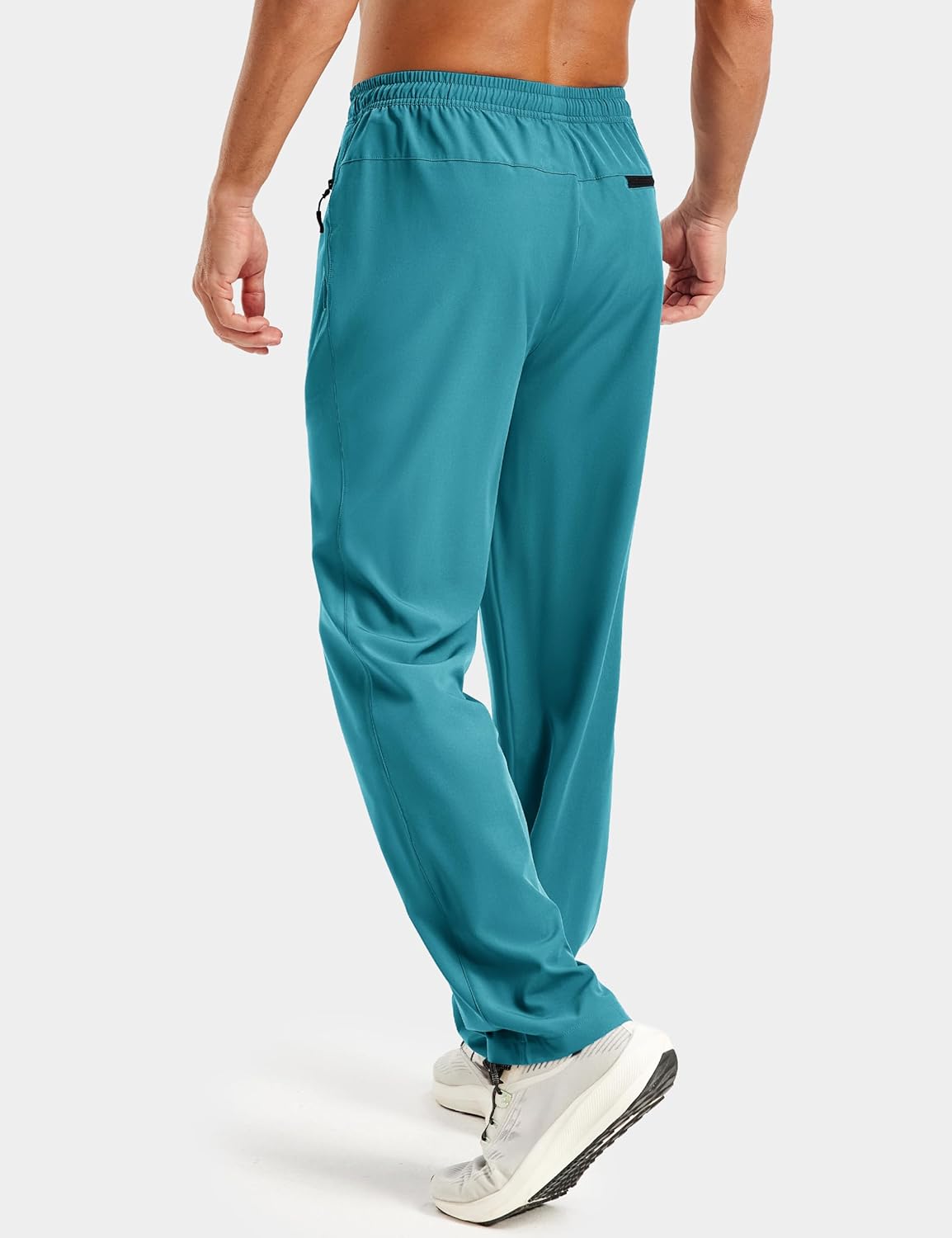 TACVASEN Mens Workout Pants Casual Athletic Hiking Lightweight Quick Dry Stretch Waterproof Sweatpants with 3 Pockets - Image 2