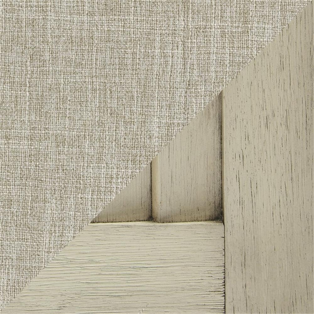 Lexicon Woodwell 44" Wood & Fabric Upholstered Storage Bench with Removable Foam Cushioned Seat, Dark Bronze Knobs, Assembly Required, in White Finish