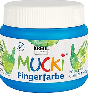 KREUL Mucki - Pinturas para dedos, color azul