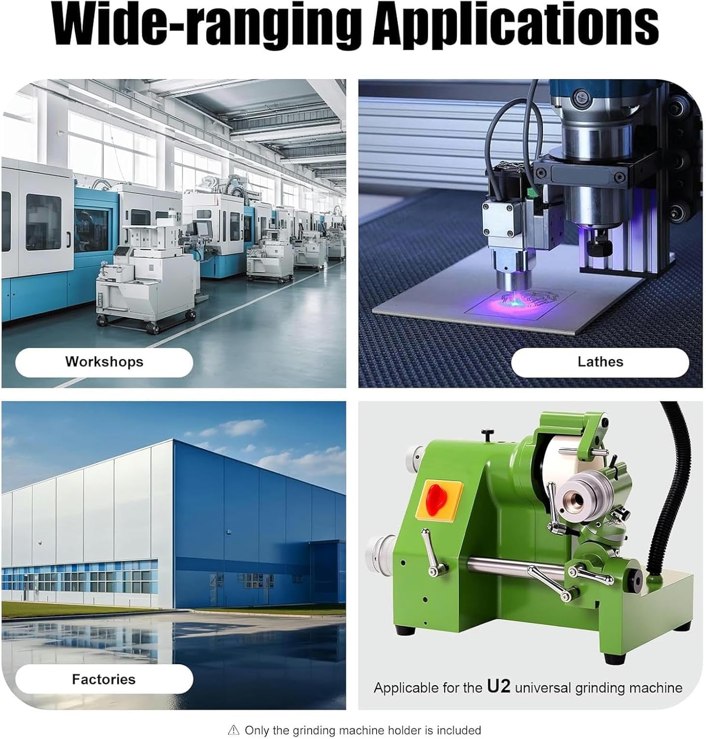 U2 Universal Cutter Grinder Tool, Multifunctional Adjustable Grinding Machine Stand with Accurate Scales, Adjustable Position and Angle