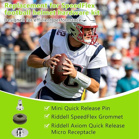 Football Helmet Release Repair Kit Replacement for Riddell Quick Tool