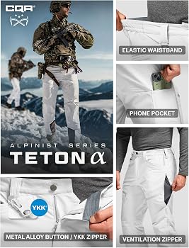 Amazon.com: CQR Men's Softshell Snow Ski Hiking Pants, Water