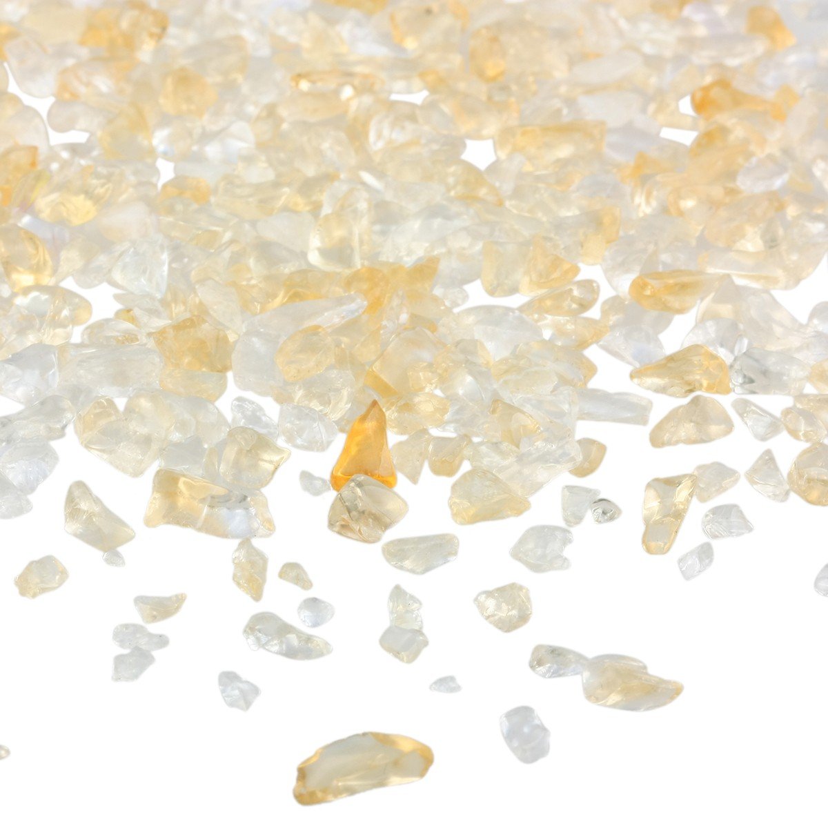 Shanxing 1lb/460g Citrine Crystal Tumbled Chips Stones Bulk - Image 2