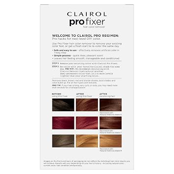 Clairol Pro Fixer Hair Color Remover Kit | Remove Permanent and Non-Permanent Color | Quick and Easy With Only 1 Rinse
