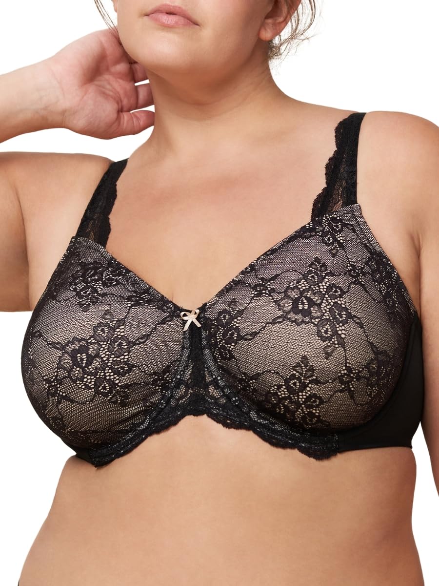 Triumph Contouring Sensation Minimiser Bra, Black, Size 42, Women