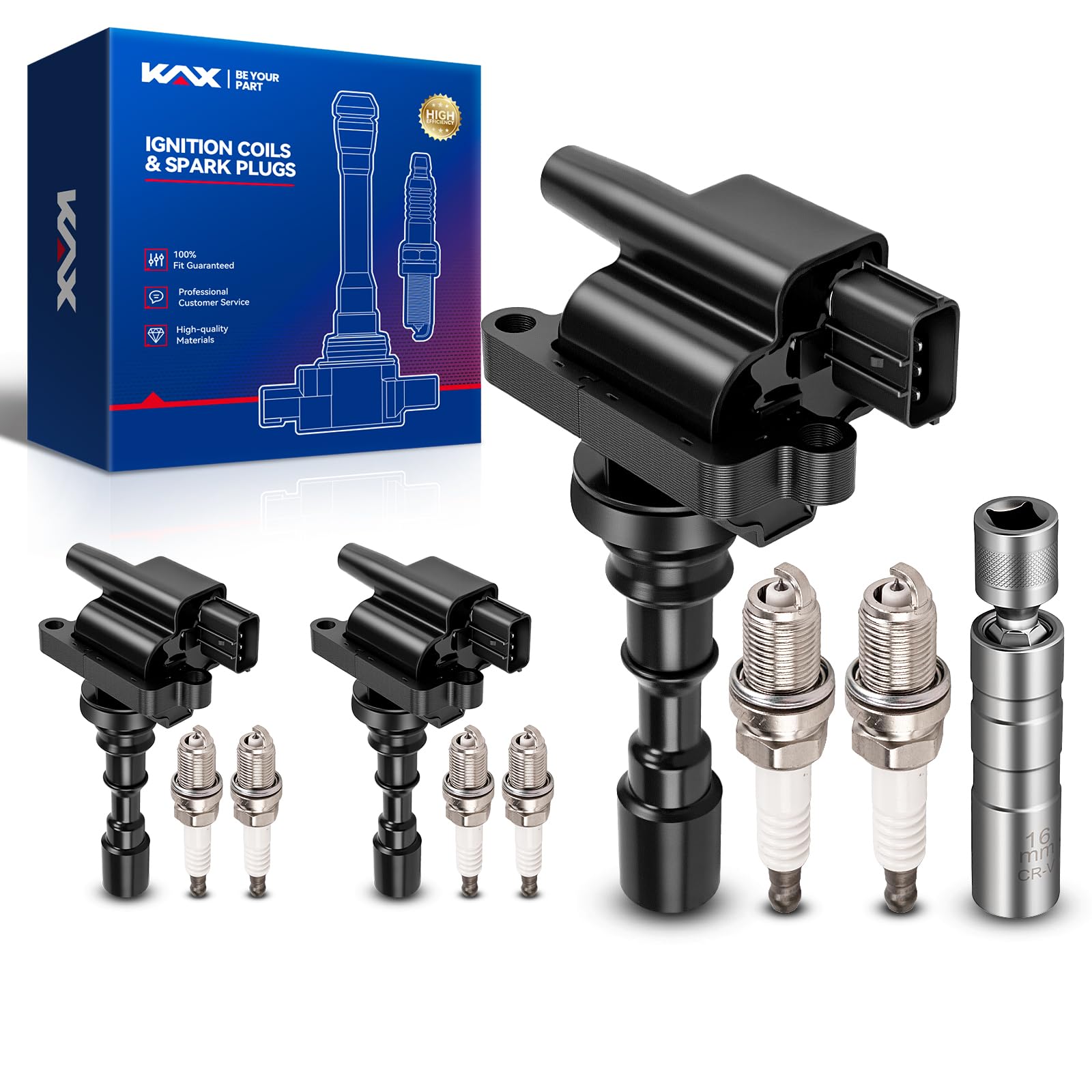 Photo 1 of KAX Ignition Coil and Spark Plug Set for Kia Sedona