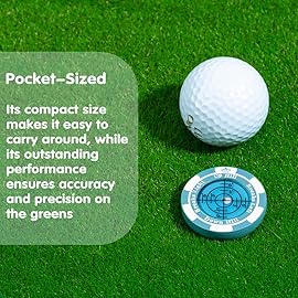 Prodigora SlopeMaster ProGreen Reader - Golf Ball Marker with High Precision Green Reading Aid Golf Accessories for Men Women (Blue&SkyBlue)